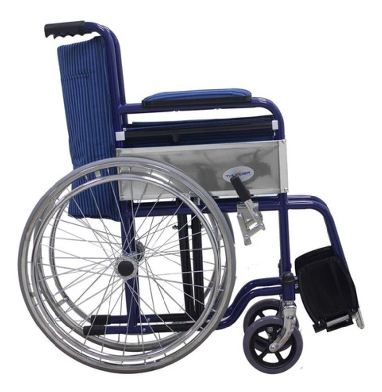 Silla De Ruedas Infantil Pediatrica Plegable Color Azul