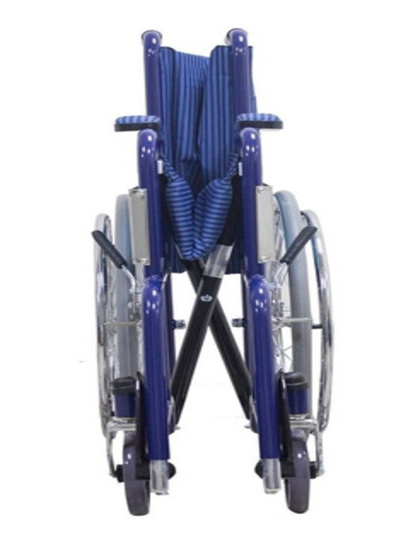 Silla De Ruedas Infantil Pediatrica Plegable Color Azul