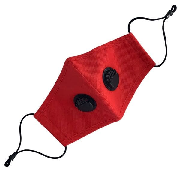 Cubrebocas Lavable Rojo Reusable Kn95 Filtro Valvula Tapaboca N95