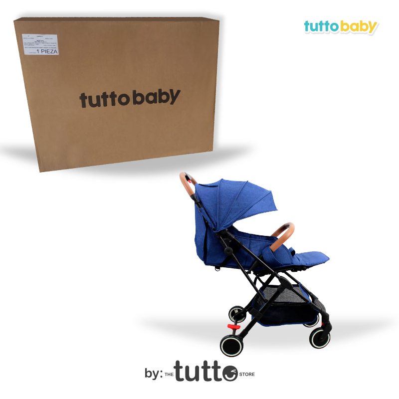 Carriola Plegable Para Bebé Tuttobaby | Carreola fácil transportación Azul