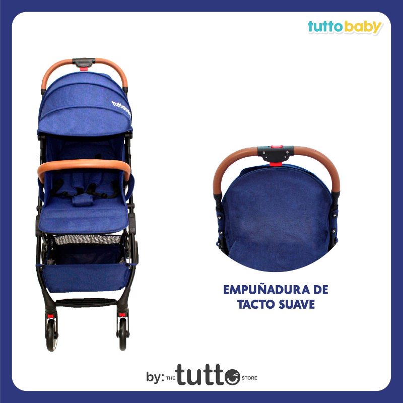Carriola Plegable Para Bebé Tuttobaby | Carreola fácil transportación Azul
