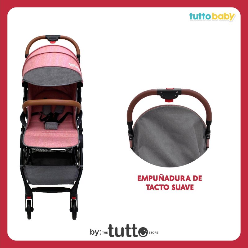 Carriola Plegable Para Bebé Tuttobaby | Carreola fácil transportación Rosa