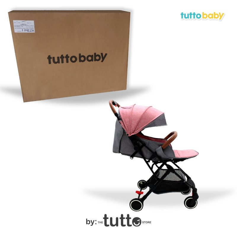 Carriola Plegable Para Bebé Tuttobaby | Carreola fácil transportación Rosa