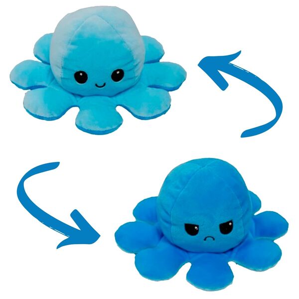 Pulpo enojado y online feliz peluche