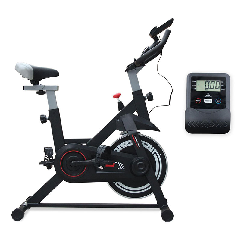 Bicicleta Spinning Estática UrbanFit Pro, Disco de 7 Kg