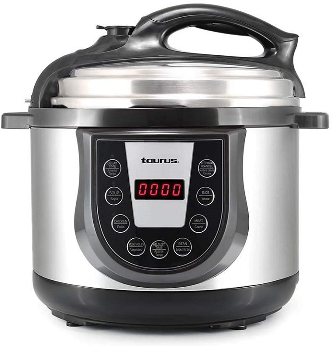 Olla de Presión Eléctrica Taurus Quick Pro 5 Litros Plateado