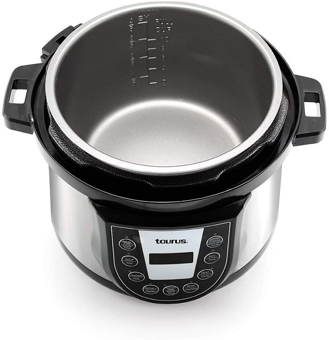 Olla de Presión Eléctrica Taurus Quick Pro 5 Litros Plateado