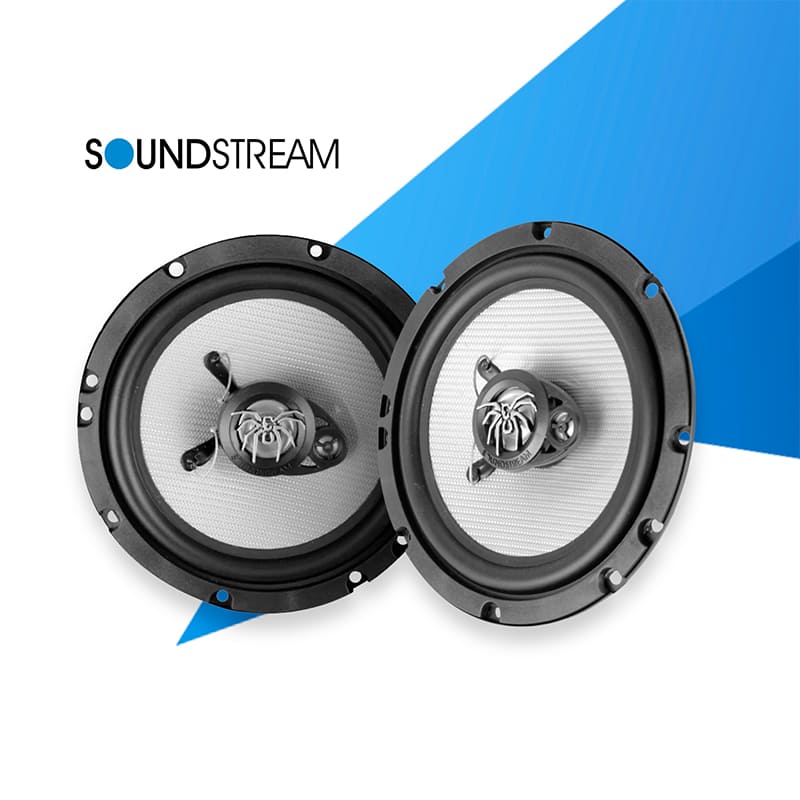 Par De Bocinas Cono Plata 6x5, 250w - X3-6.5 Soundstream
