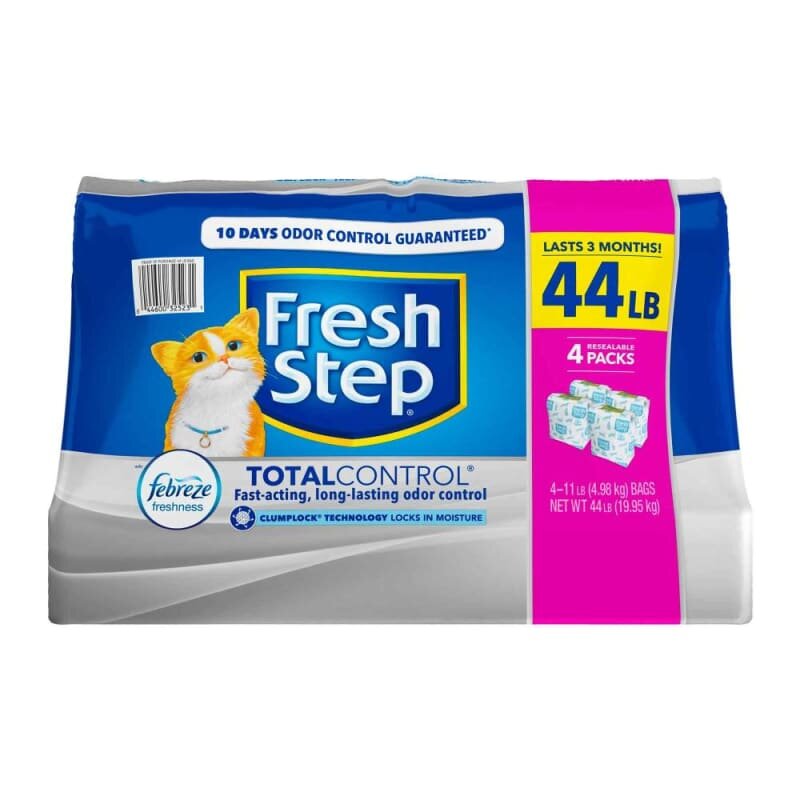 Arena para Gatos Fresh Step con 4 pzas de 4.98 Kg