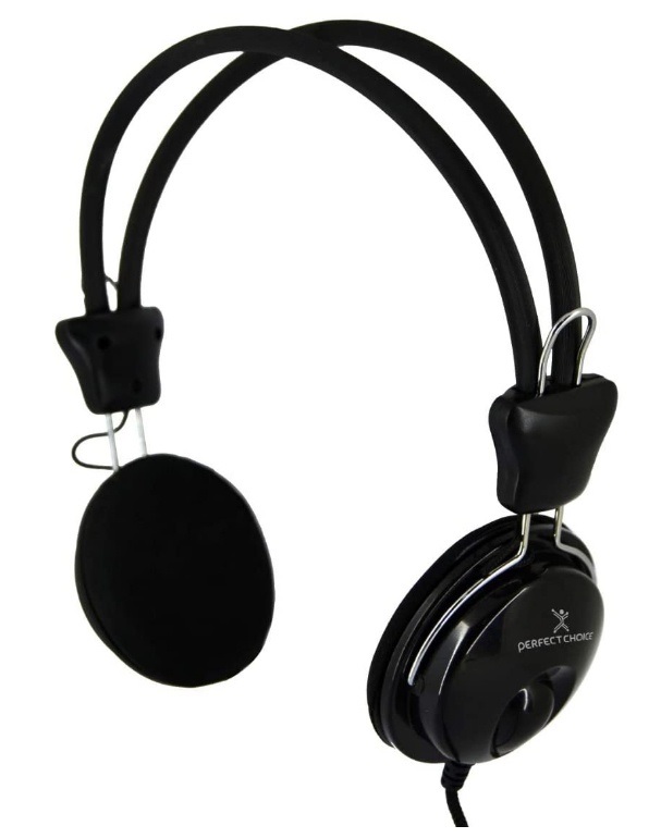AUDIFONO DIADEMA MICROFONO 3.5 MM NEGRO PC LAP ESCUELA MUSICA VIDEO LLAMADA OFICINA ALAMBRICO PC-113171