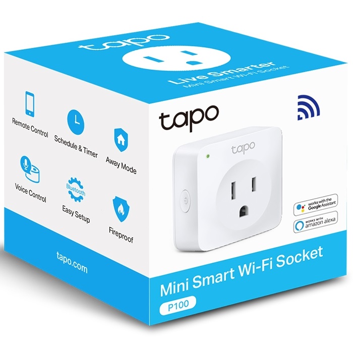 Mini Enchufe Inteligente Tp-Link Tapo P100 Wi-Fi Smart Plug.