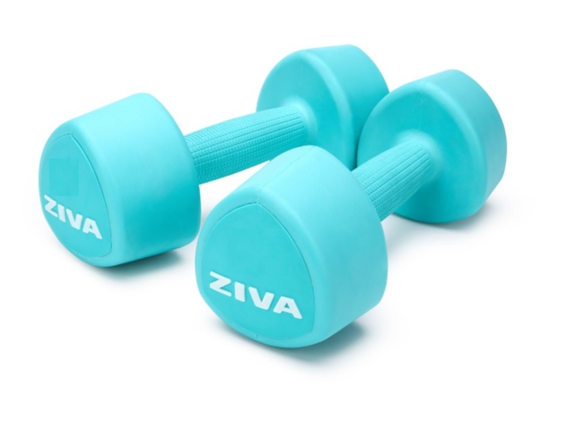 PAR DE PESAS MANCUERNAS WINDSOR ZIVA ZIZIHMA058 EPS-RB50-2706 TRIANGULARES CHIC 5 KG TURQUESA END