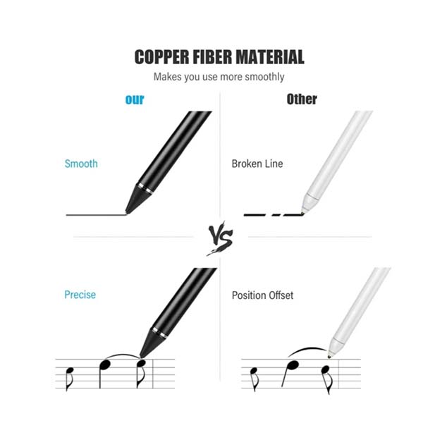 PLUMA ELECTRONICA SUPERFINE NIB COLOR BLANCO