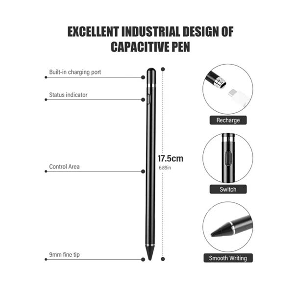 PLUMA ELECTRONICA SUPERFINE NIB COLOR BLANCO