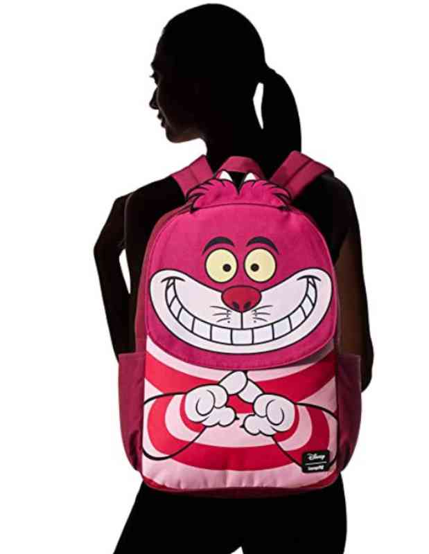 Gato Cheshire Loungefly Mochila Escolar  Back Pack Nylon Disney Alicia en el Pais de las Maravillas