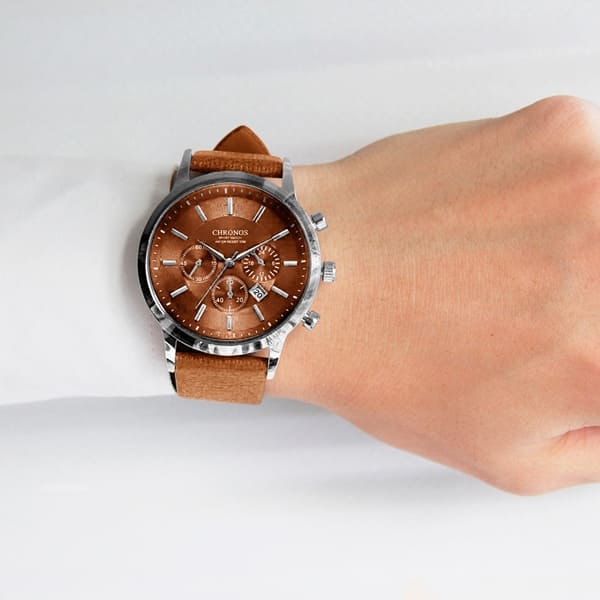 Reloj de Hombre Chronos Cafe con Fechador