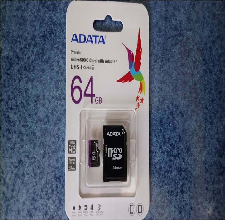 Memoria Micro SD ADATA UHS-I U1 64GB 30MB/s 10MB/s Negro CEL CAMARAS DEPORTIVAS TABLETAS NEGRO PC