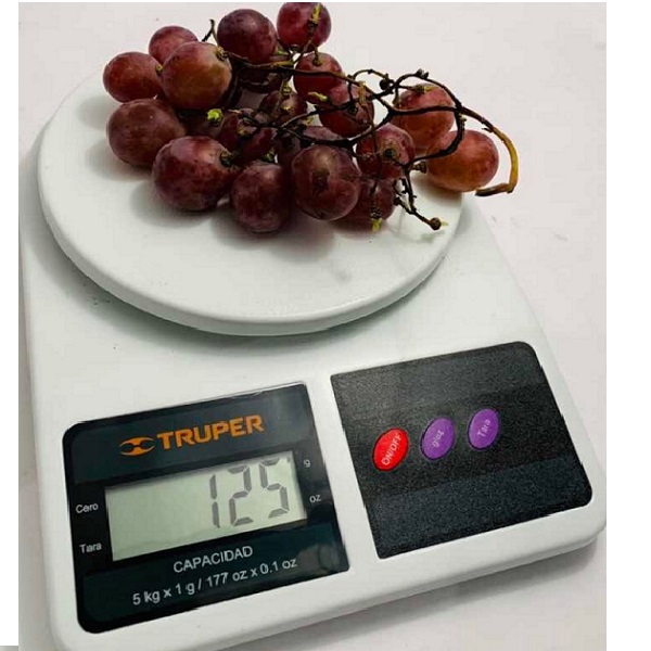 BASCULA DIGITAL PRECISA EXACTA GRAMERA  DE 1 GRAMO A 5 KG COCINA para ALIMENTOS BASE-5EP TRUPER