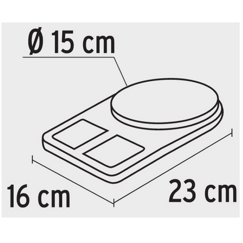 BASCULA DIGITAL PRECISA EXACTA GRAMERA  DE 1 GRAMO A 5 KG COCINA para ALIMENTOS BASE-5EP TRUPER