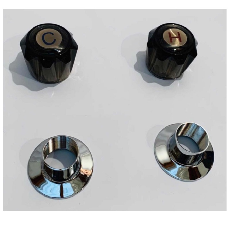 JUEGO DE 2 MANERALES HUMO PARA REGADERA NEGRO LLAVES FOSET LLAVES PARA REGADERA