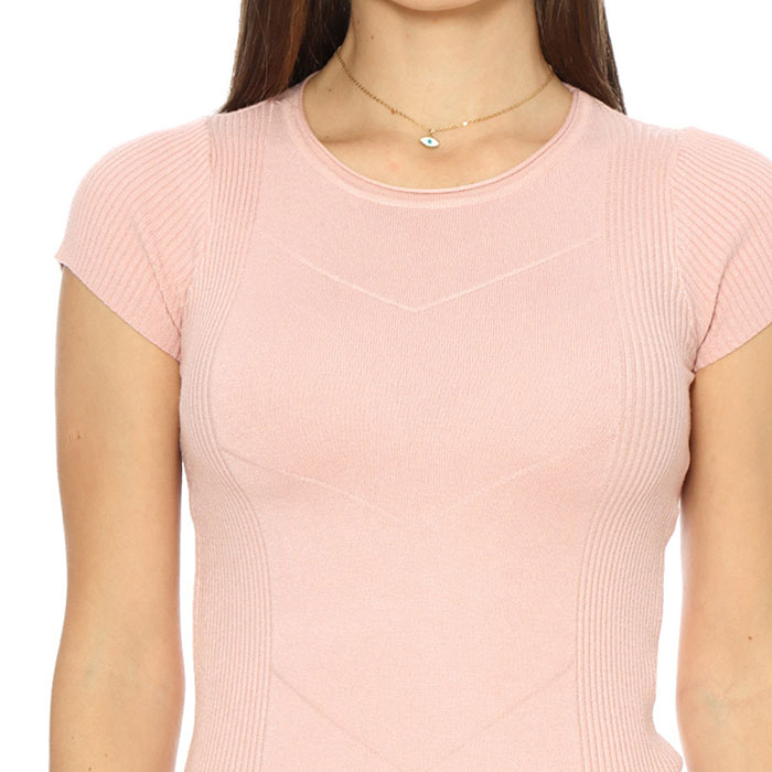 BLUSA DE TEJIDO DE PUNTO PARA DAMA MODA 2021 ROSA