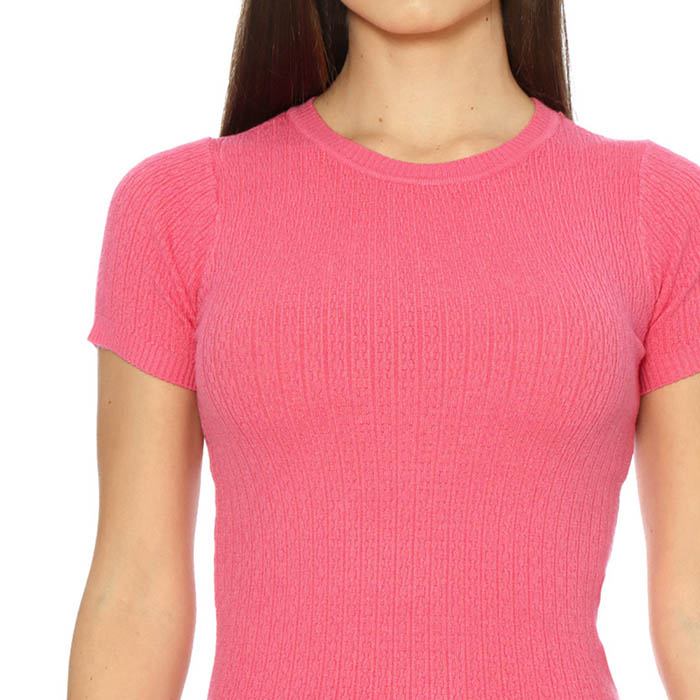 BLUSA DE TEJIDO DE PUNTO PARA DAMA MODA 2021 FUCSIA