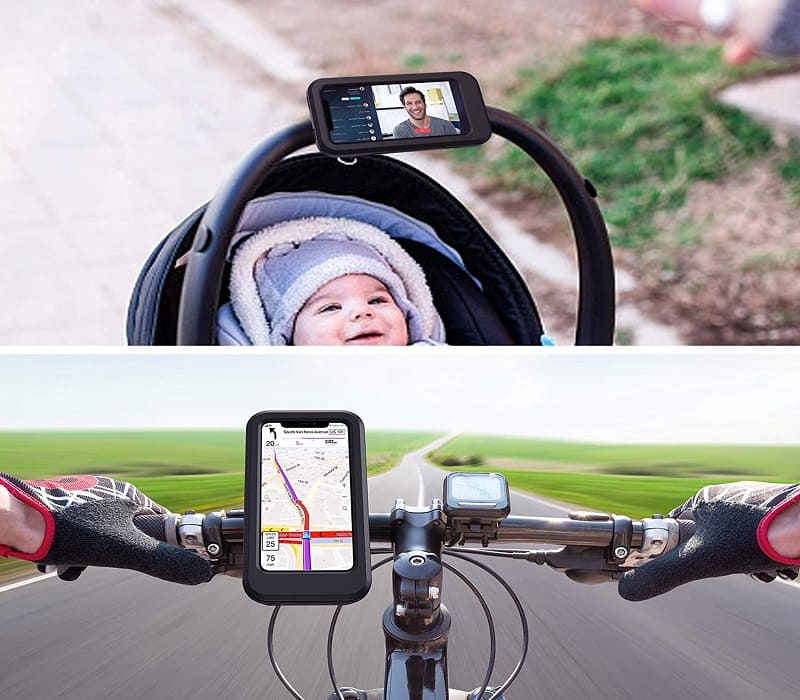 Soporte impermeable del soporte del teléfono de la motocicleta para Samsung  Iphone Moto Manillar de bicicleta Soporte móvil