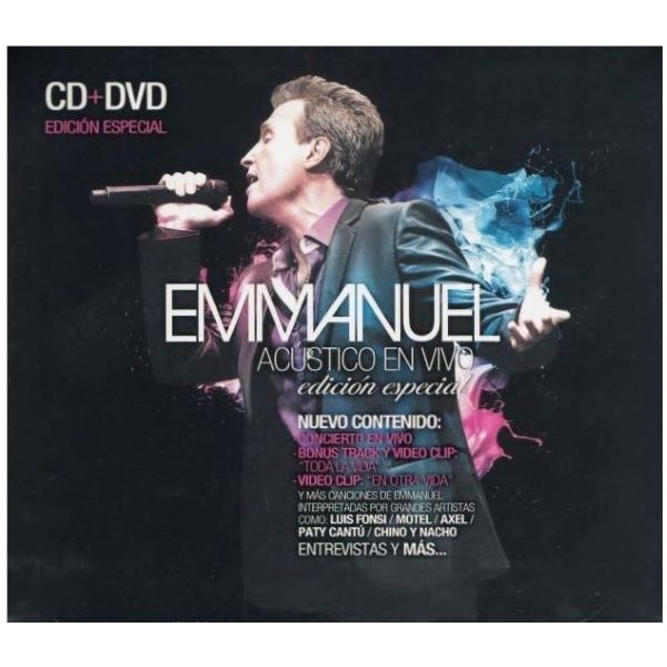 CD Emmanuel ~ Acústico en vivo: edición especial (c/DVD)