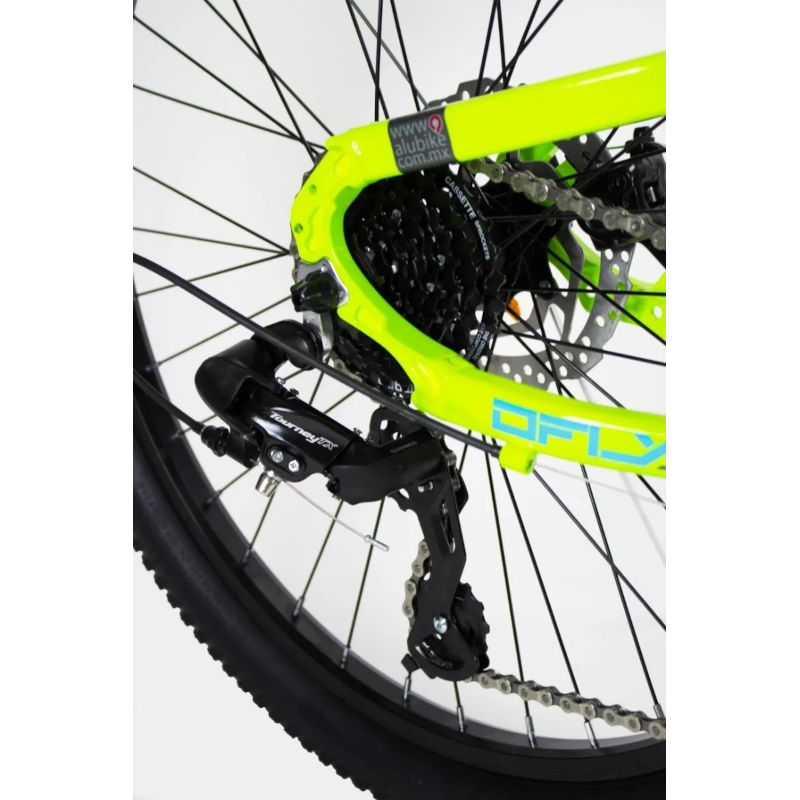 Bicicleta Alubike Mtb Dragon Fly 24 Verde 24 Vel