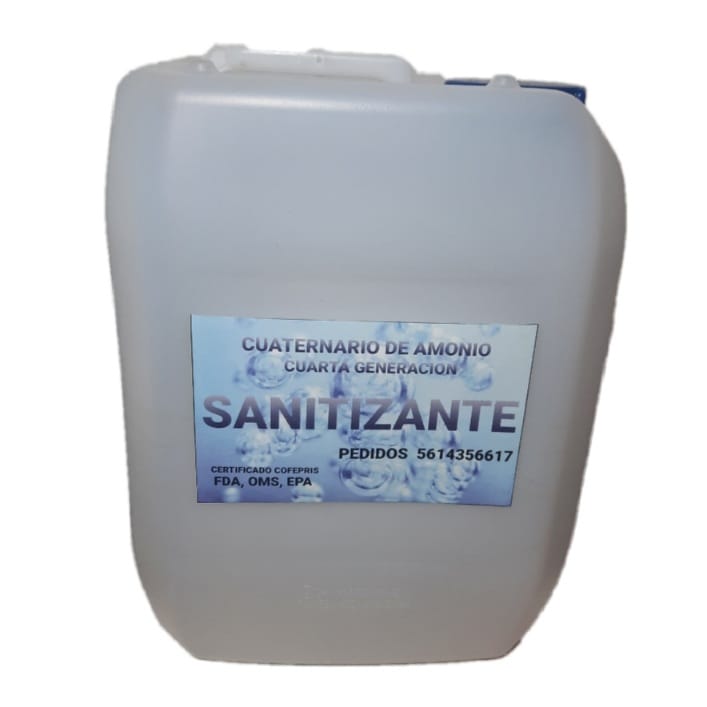 Sanitizante Cuaternario de Amonio Cuarta Generación