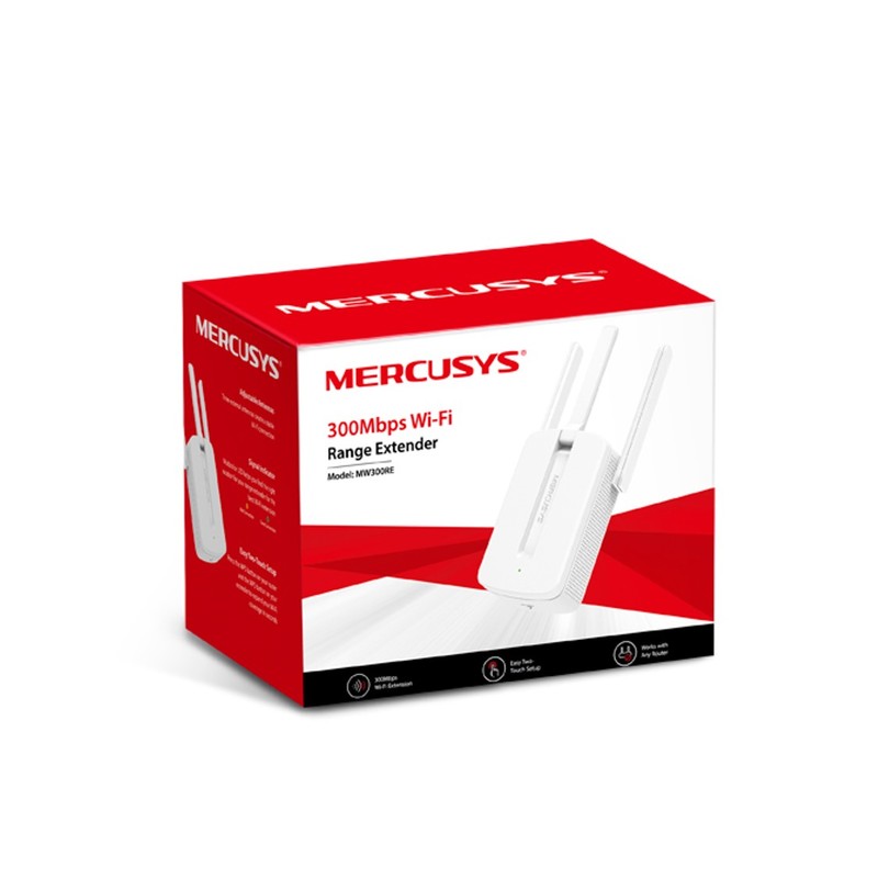 Repetidor de Wifi Mercusys MW300RE 300Mbps/2.4Ghz 