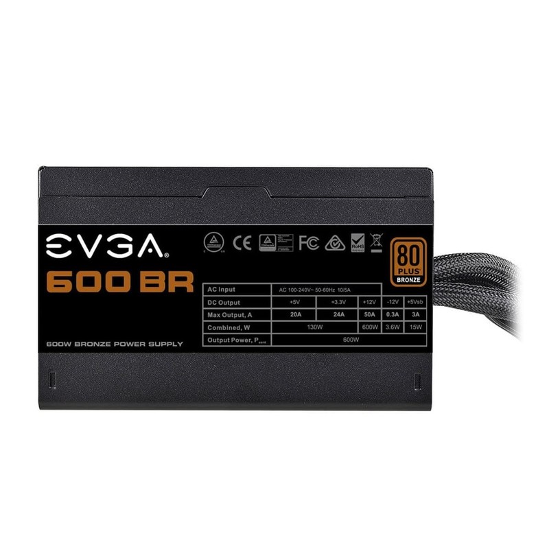 Fuente De Poder Evga 100-br-0600-k1 80 Plus Bronze 600w