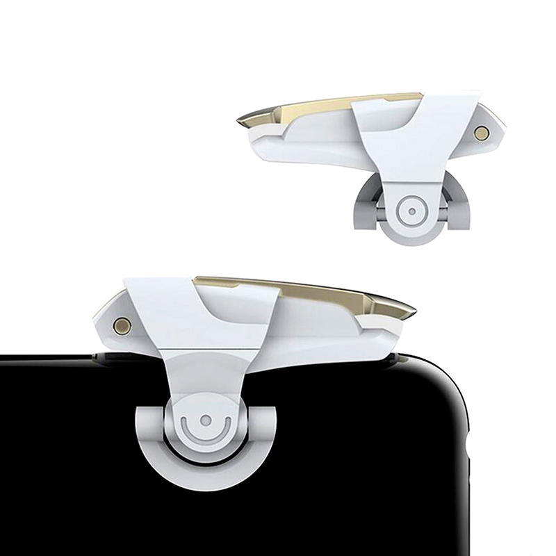 Control para Celular Disparador Ajustables para Juegos de Disparos como PUBG, Free Fire, Fortnite con 2 Gatillos 