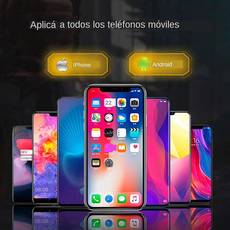 Control para Celular Disparador Ajustables para Juegos de Disparos como PUBG, Free Fire, Fortnite con 2 Gatillos 