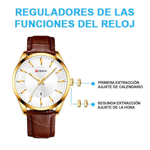 Reloj Curren Analogo Lett Café
