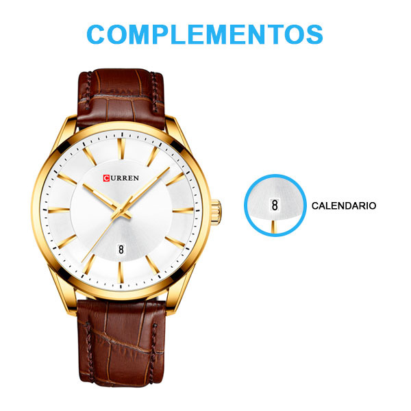 Reloj Curren Analogo Lett Café