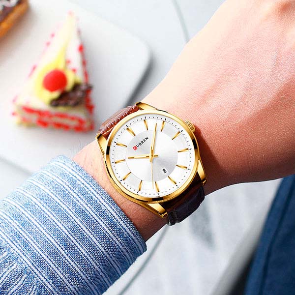 Reloj Curren Analogo Lett Café