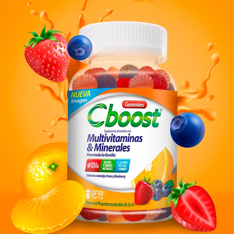 Vitamina C Gomitas Masticables Cboost Suplemento Alimenticio