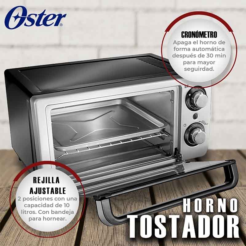 Horno Tostador Electrico Compacto 4 Rebanadas Oster Tssttv10ltr