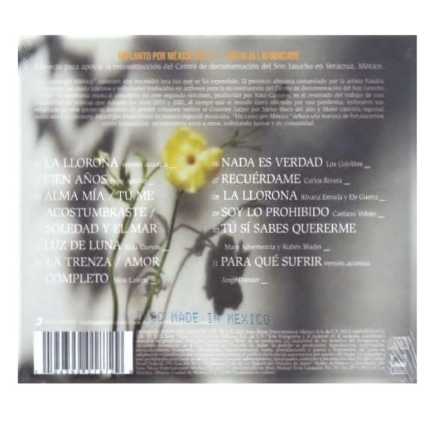 CD Natalia Lafourcade ~ Un canto por México (Volumen 2)