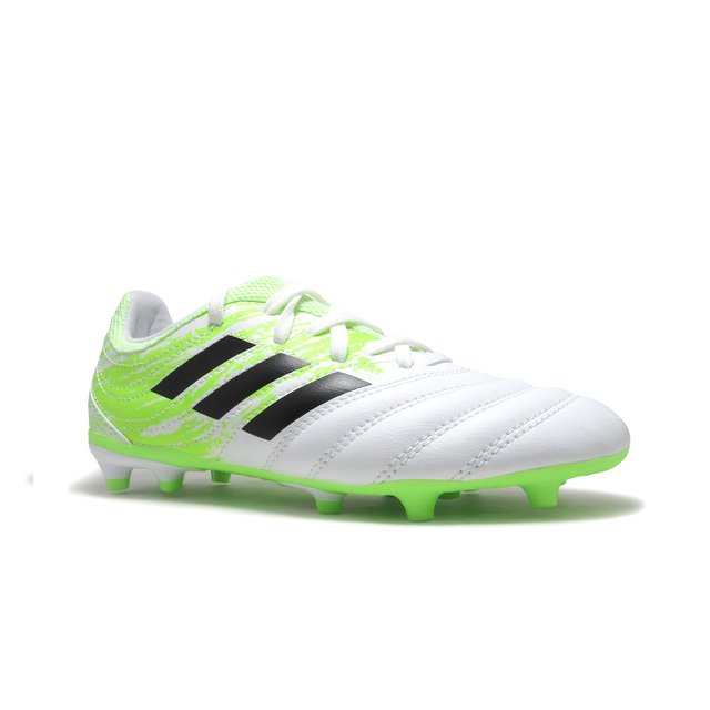 TENIS DE FUTBOL ADIDAS COPA 20.3 FG J BLANCO-VERDE EF1913