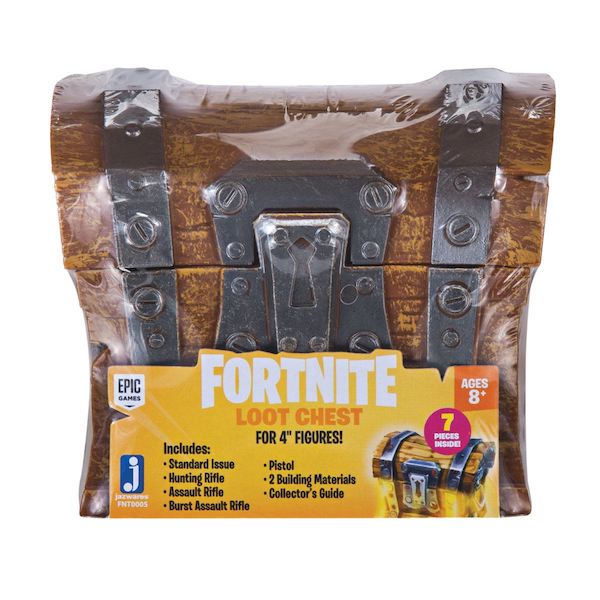 COFRE FORTNITE SORPRESA CON ACCESORIOS LOOT CHEST 7 PIEZAS
