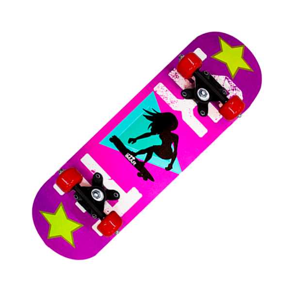 Patineta Tabla Madera Mini Niños Skate Girl Antiderrapante