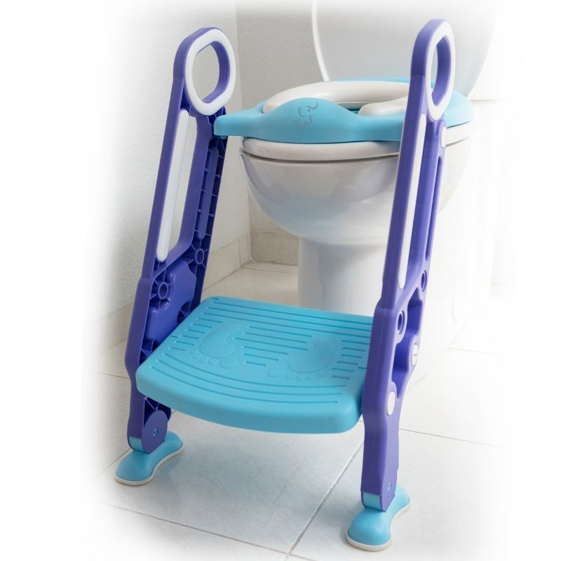 Asiento Entrenador Papu Baby para Inodoro Acolchonado con Escalera