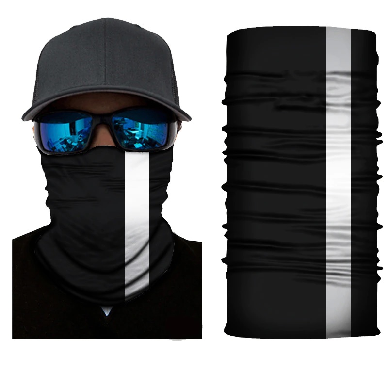 BUFF NEGRO CUELLO CABEZA FRANJA ANTIREFLEJANTE MOTO CARRO VIENTO CUBRE NARIZ BICICLETA VISION NOCHE
