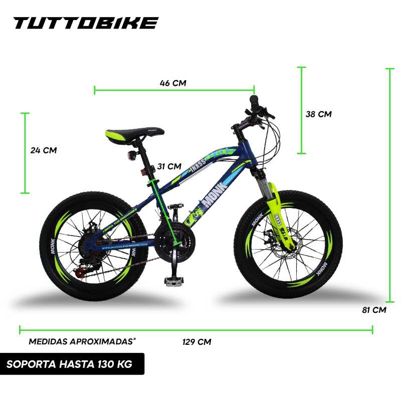 Bicicleta Inxss Rodada 20 Monk