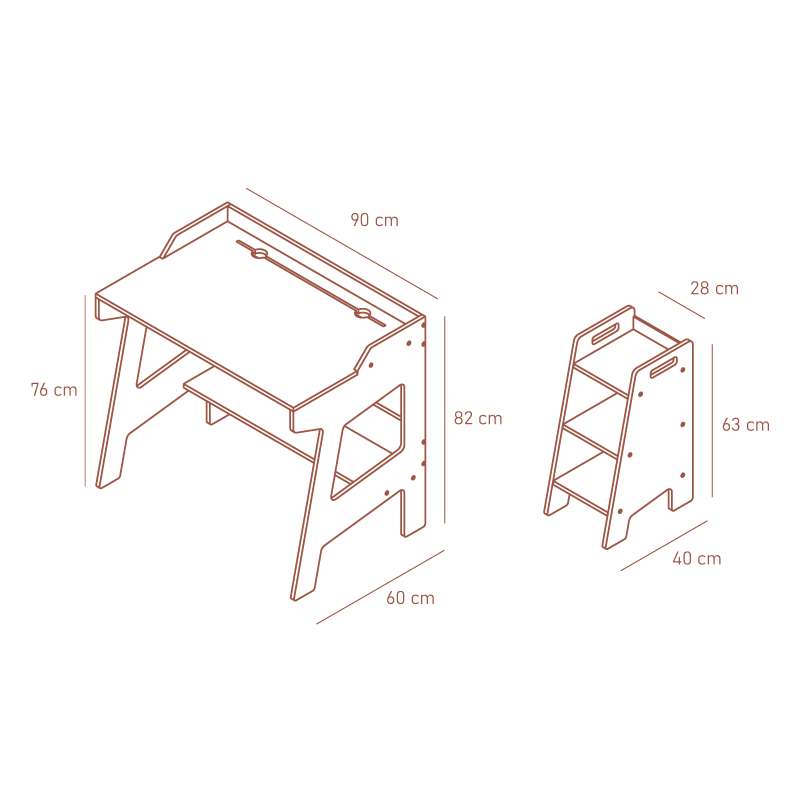 Escritorio + Archivero modestto
