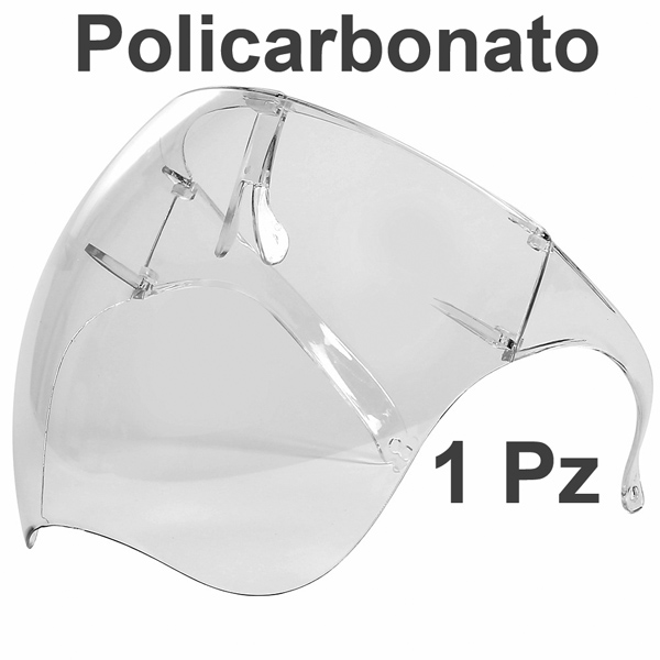 Careta de policarbonato Premium Protector facial de lente durable y reutilizable