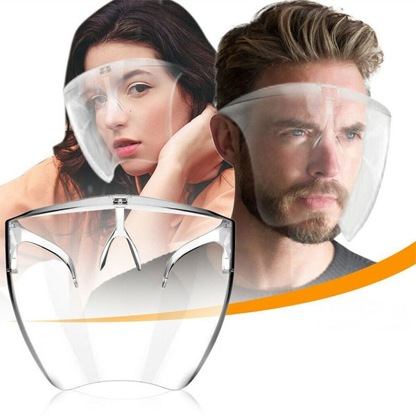 Careta de policarbonato Premium Protector facial de lente durable y reutilizable