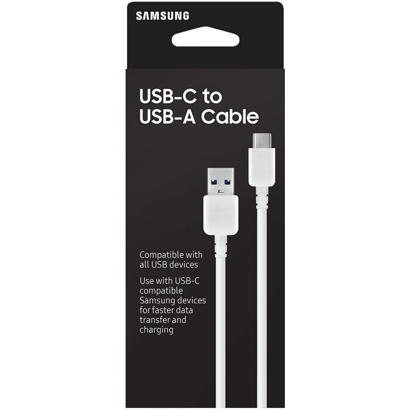 Samsung Cable Original (USB-A a USB-C) - Blanco - 1.2 Metros
